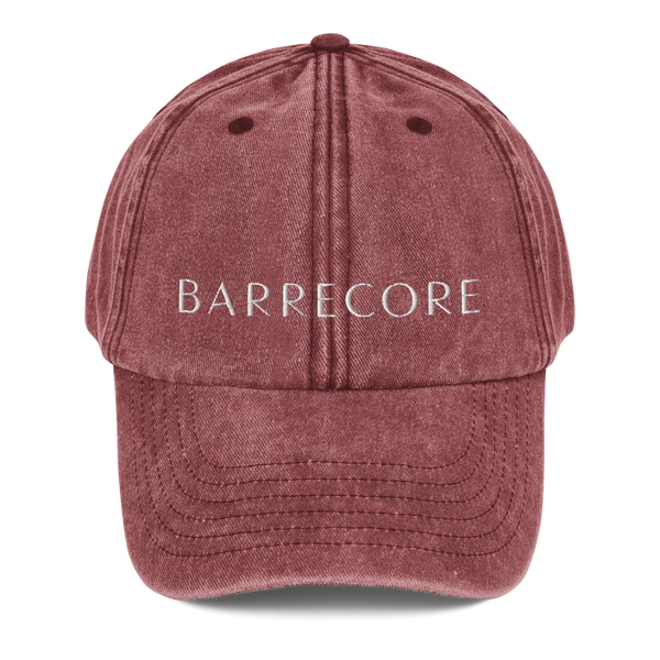 Barrecore Dad Hat - Faded Charcoal/Burgundy/Navy